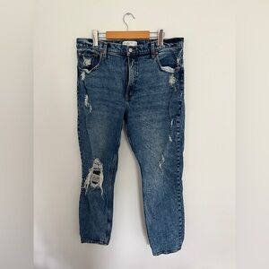 Abercrombie & Fitch Distressed Blue Jeans